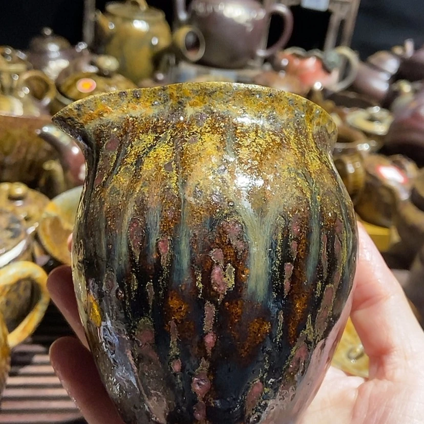 【闪购商品】茶杯紫砂微瑕九变细紫泥双木公道280cc