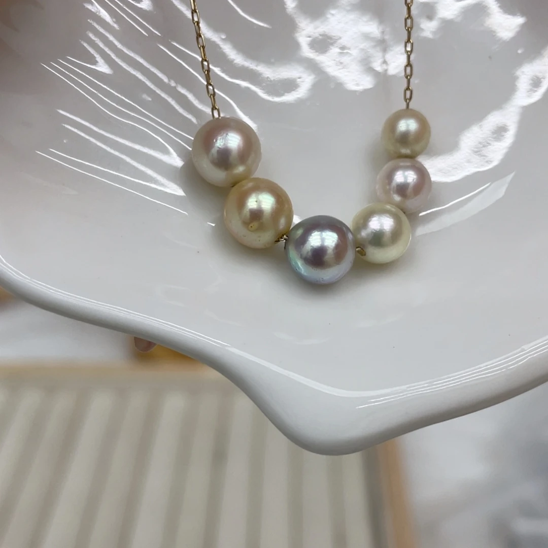 海水珍珠颈饰银S925镶嵌