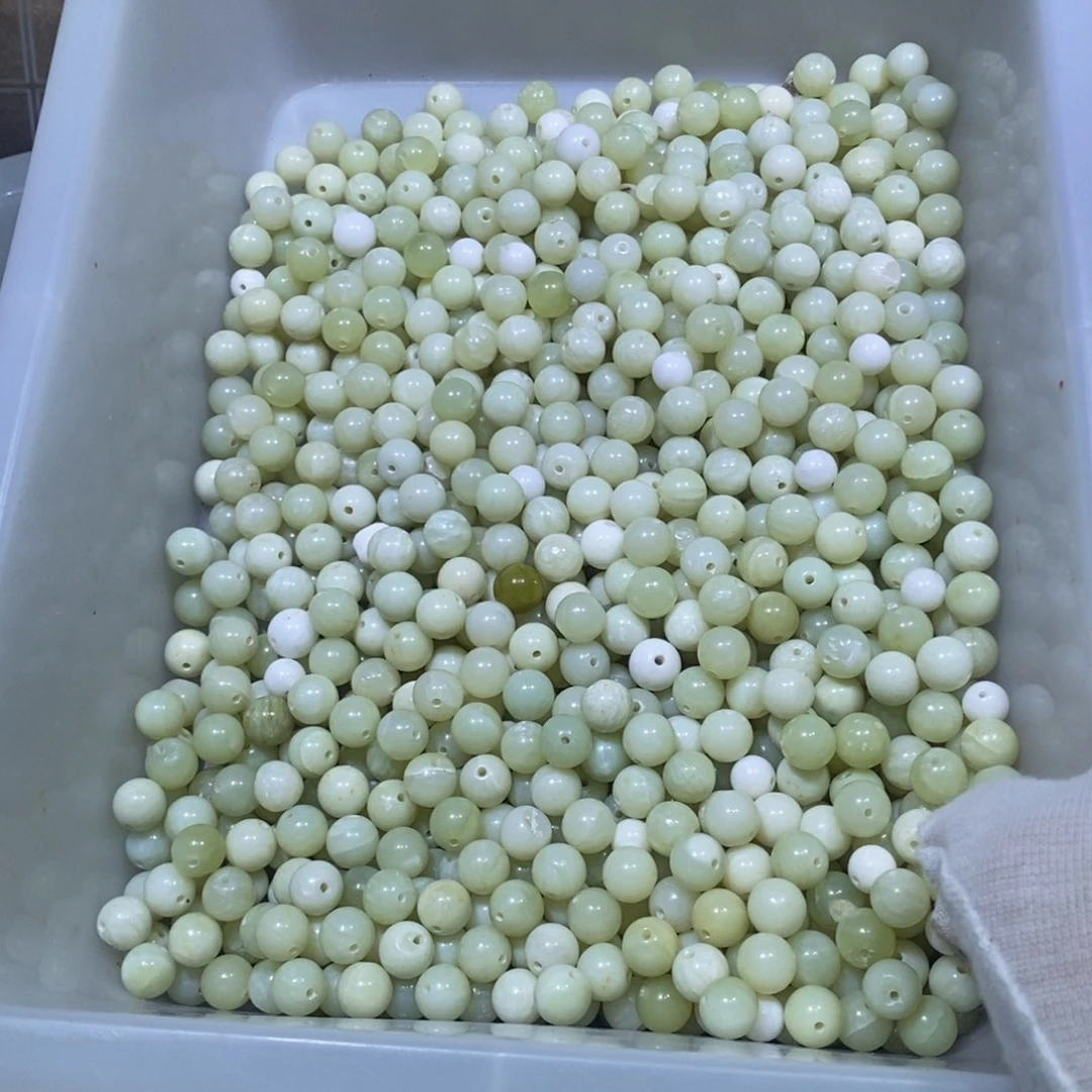 合金蛇纹石玉颈饰395