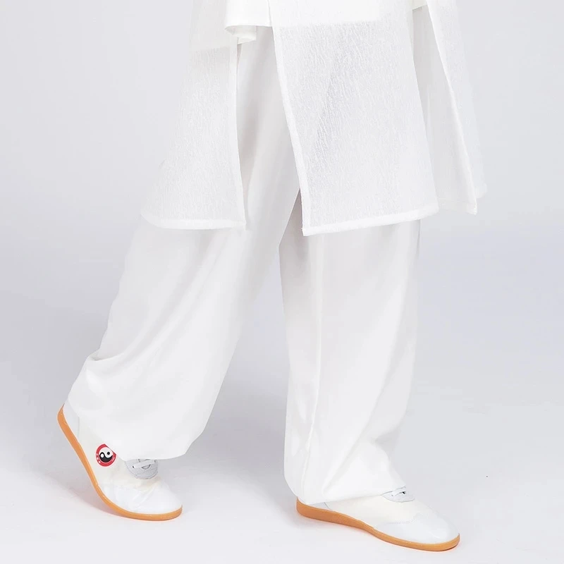 春秋新款太极服瑜伽裤女武术练功裤大码宽松灯笼裤弹力棉