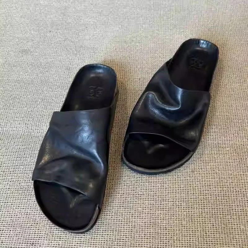 可外穿网红拖鞋女超火2025新款夏季厚底凉拖鞋女士复古百搭一字拖