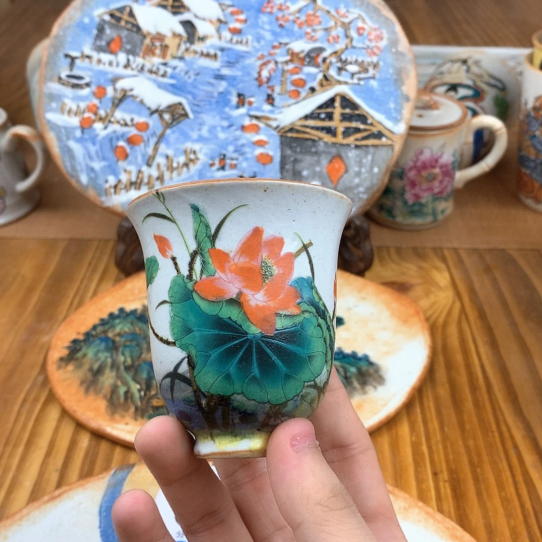 用***3杯景德镇陶瓷手作