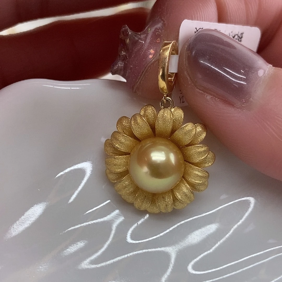 吊坠(不含链)银S925镶嵌海水珍珠@@D0051