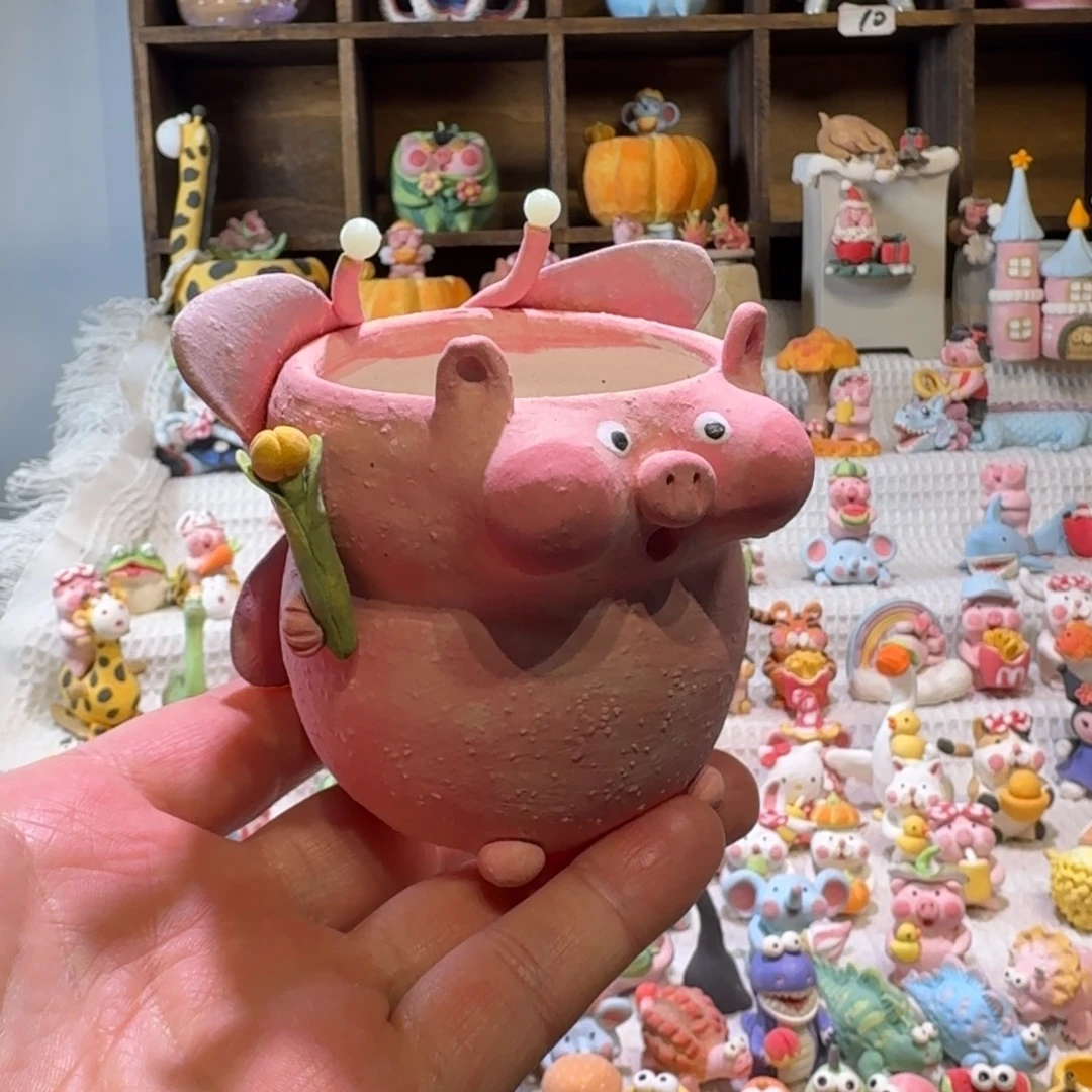 厂家直销手工花盆摆件