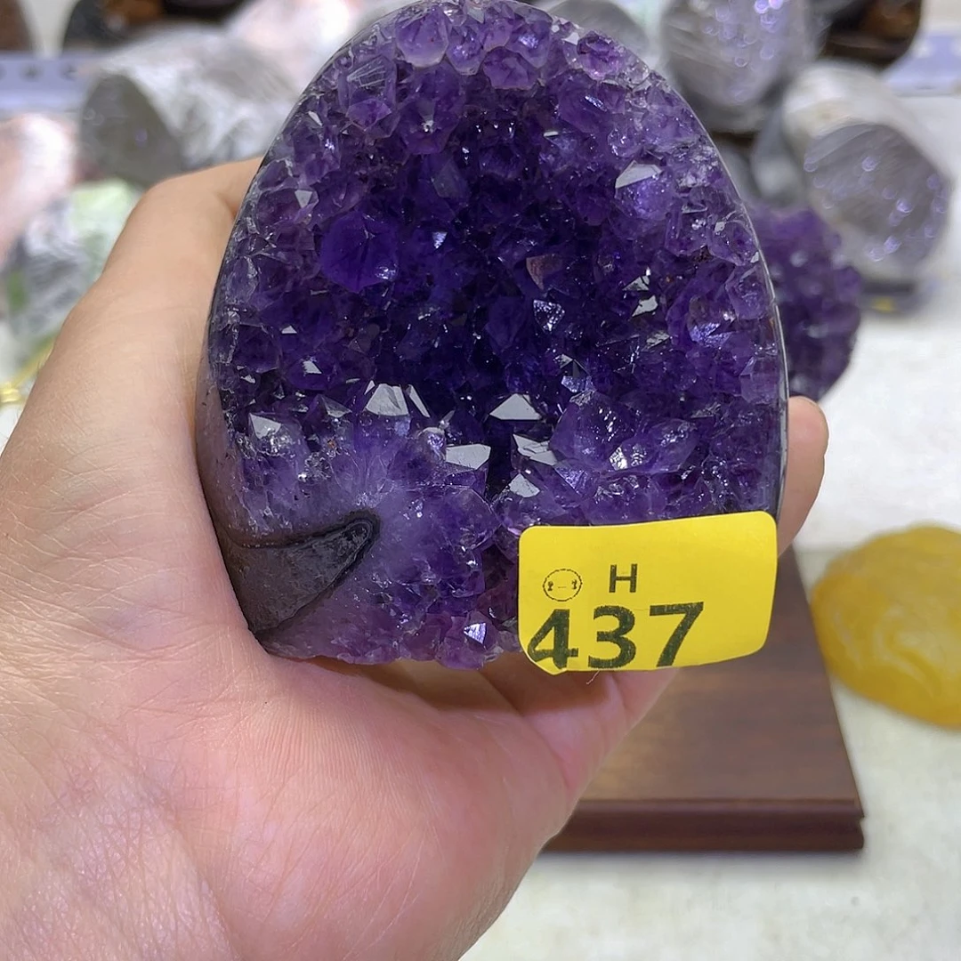 未镶嵌紫晶大型摆件（非配饰）清*