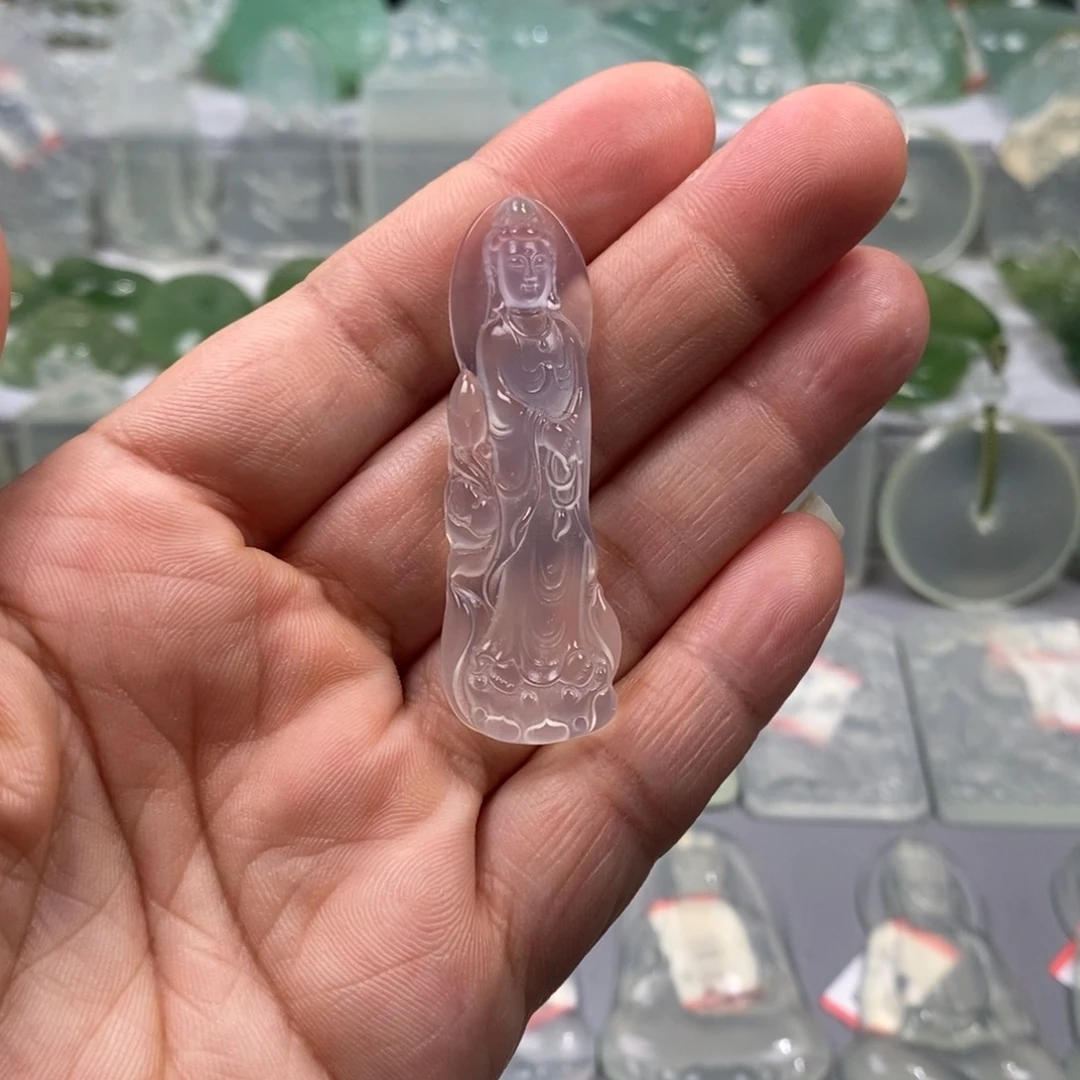 澪***づ蛇纹石玉未镶嵌颈饰
