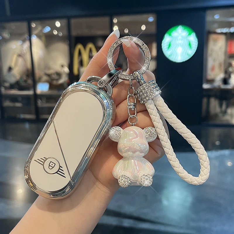 适用宝马迷你钥匙套25款MINI扣电动COOPER壳ACEMAN包MINI JCW汽车