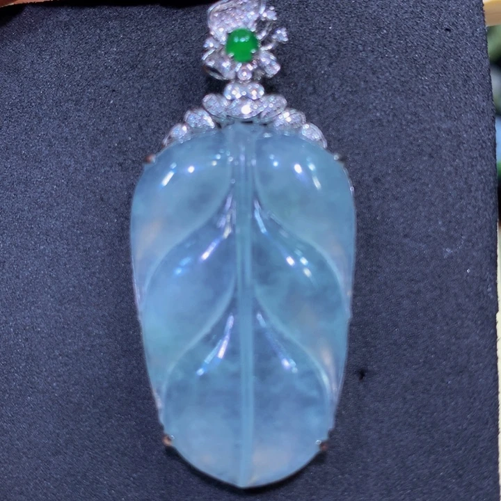 翡翠18K金镶嵌手链翡翠