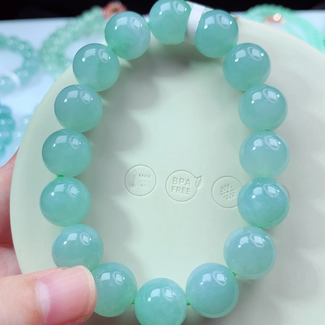 翡翠未镶嵌手链卡13.2