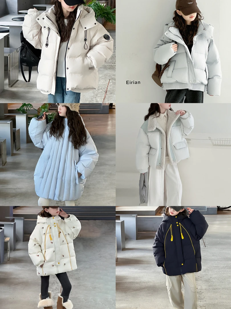 【羽绒服集合】新2025新款冬季韩版儿童白鸭绒羽绒服