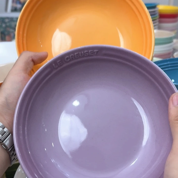 瓷片微瑕2个7燕麦盘