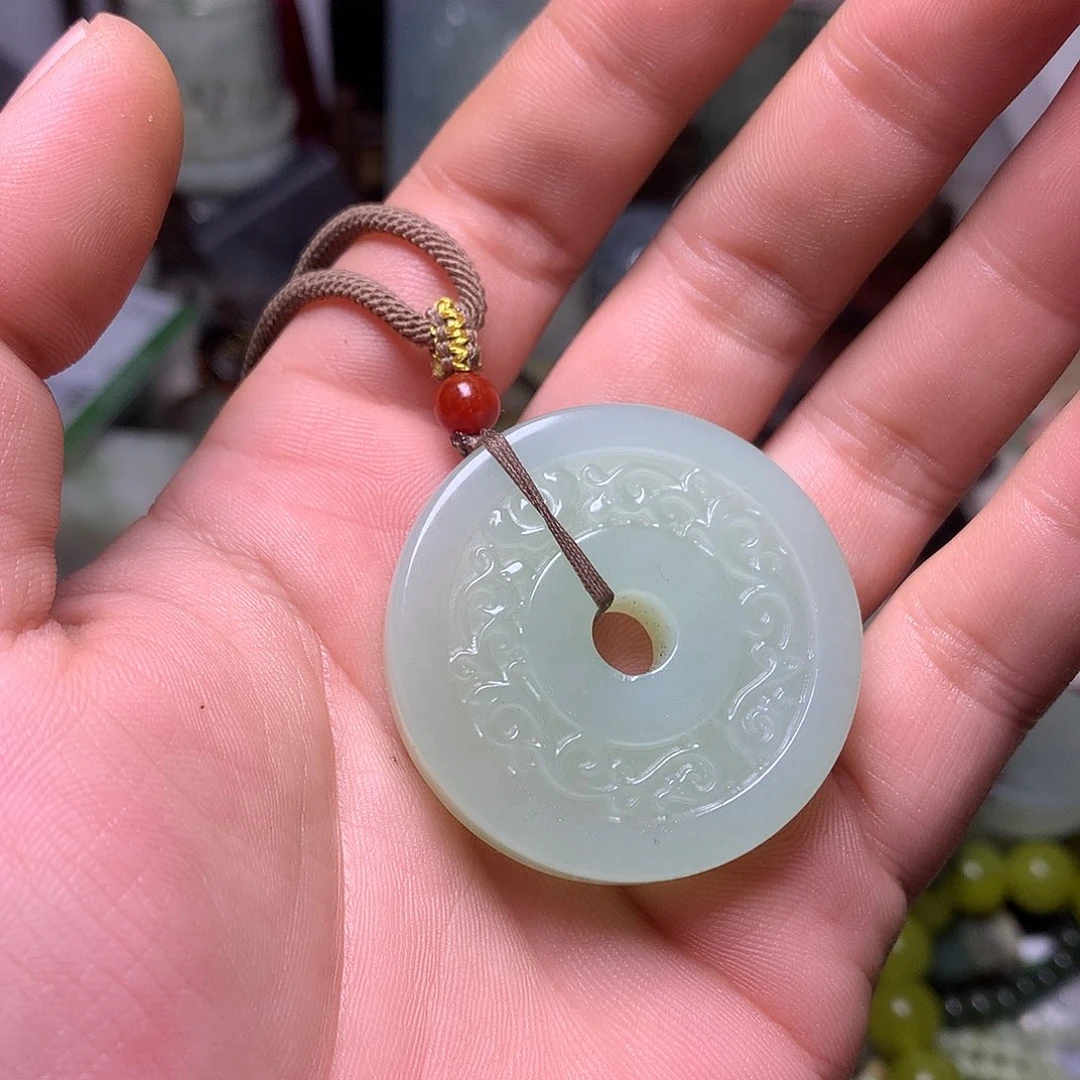 未镶嵌岫玉岫玉手把挂坠