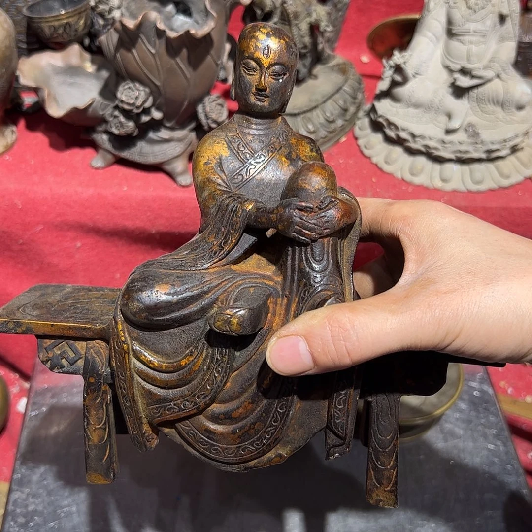 今**缘微瑕疵黄铜摆件工艺品