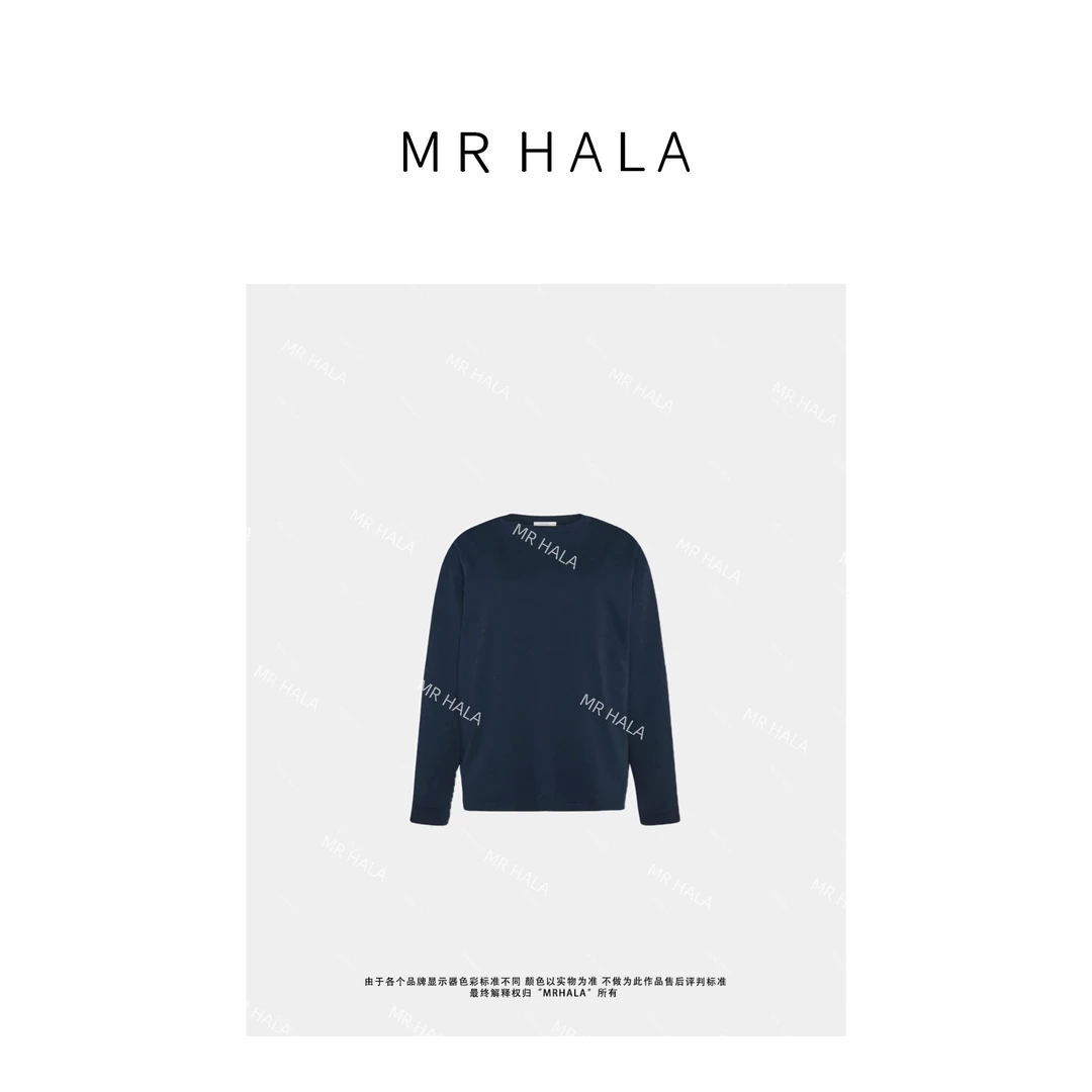 MRHALA 余紫柔盈棉长袖廓型上衣女 LT40738