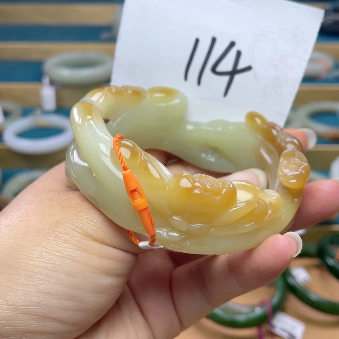 未镶嵌手镯和田玉圈口58