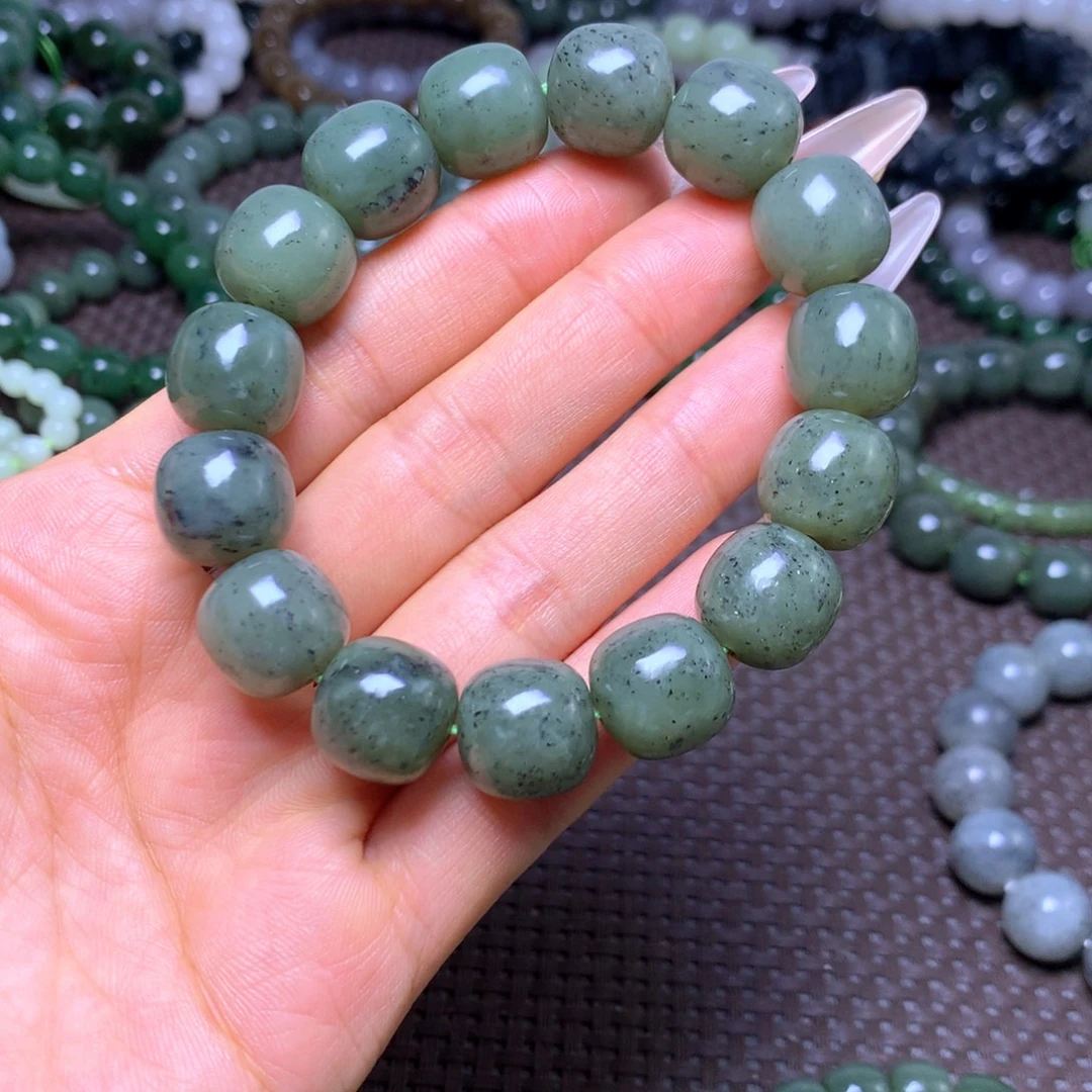 和田玉未镶嵌手串卡14