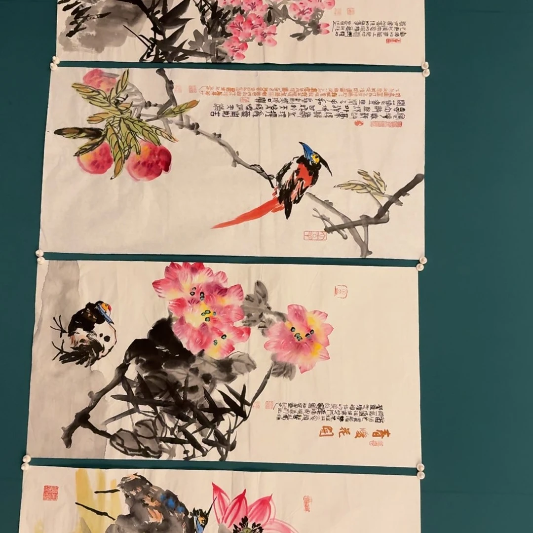 国画邹老师画作画作