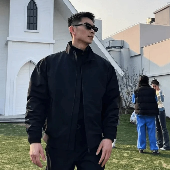 Npkp Couture/美式潮牌重磅飞行夹克男工装短款立领时尚痞帅棒球