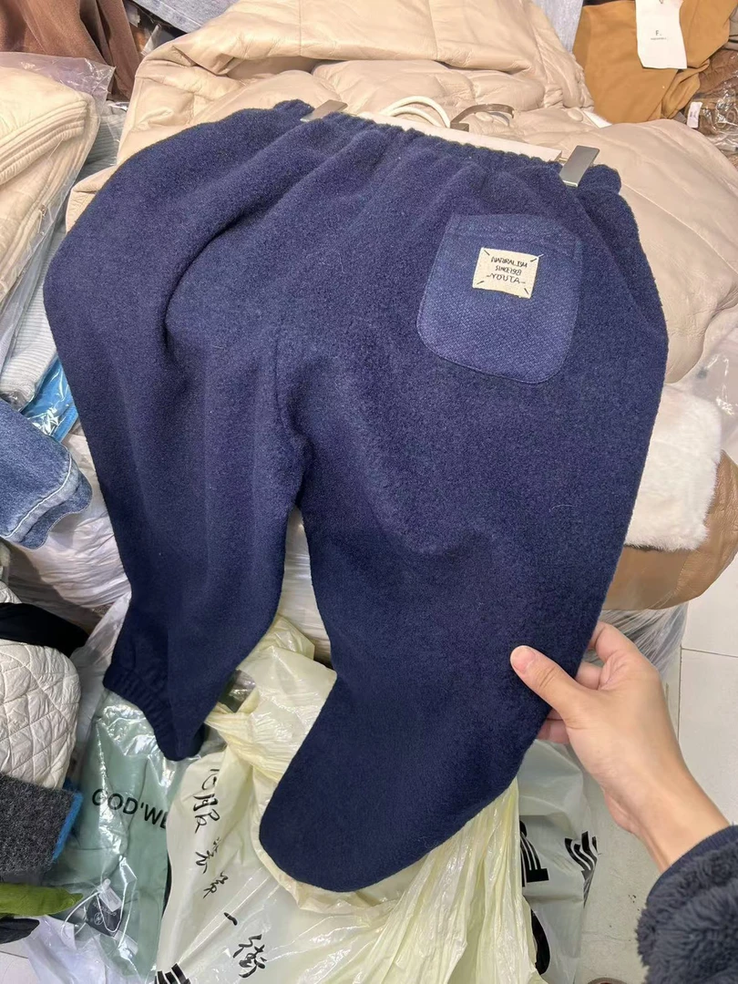 谢欧奈过年新款 收脚洋气毛茸茸的显瘦松紧腰卫裤