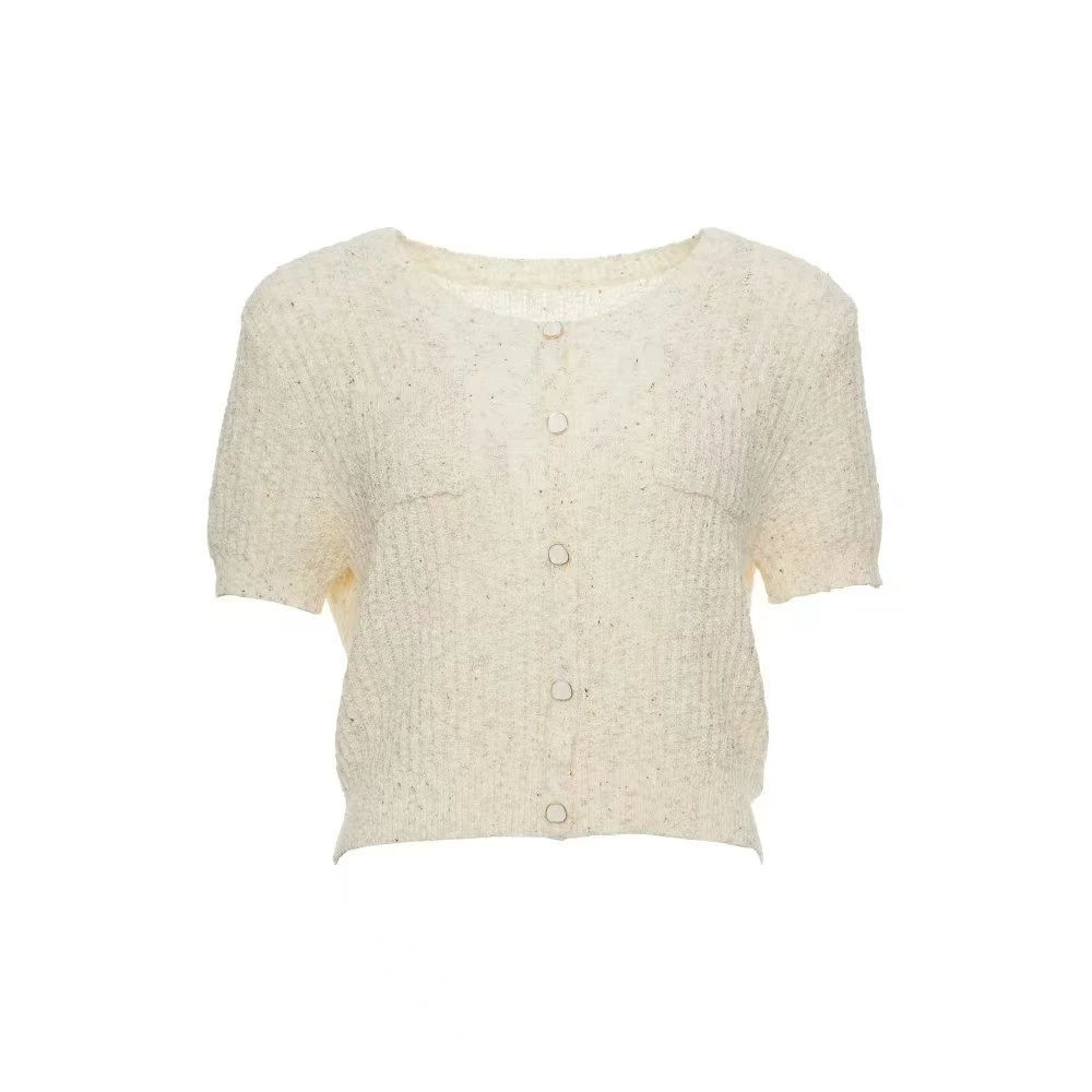 GEJIN/歌锦2025夏时尚春夏修身五分袖针织衫9212560198