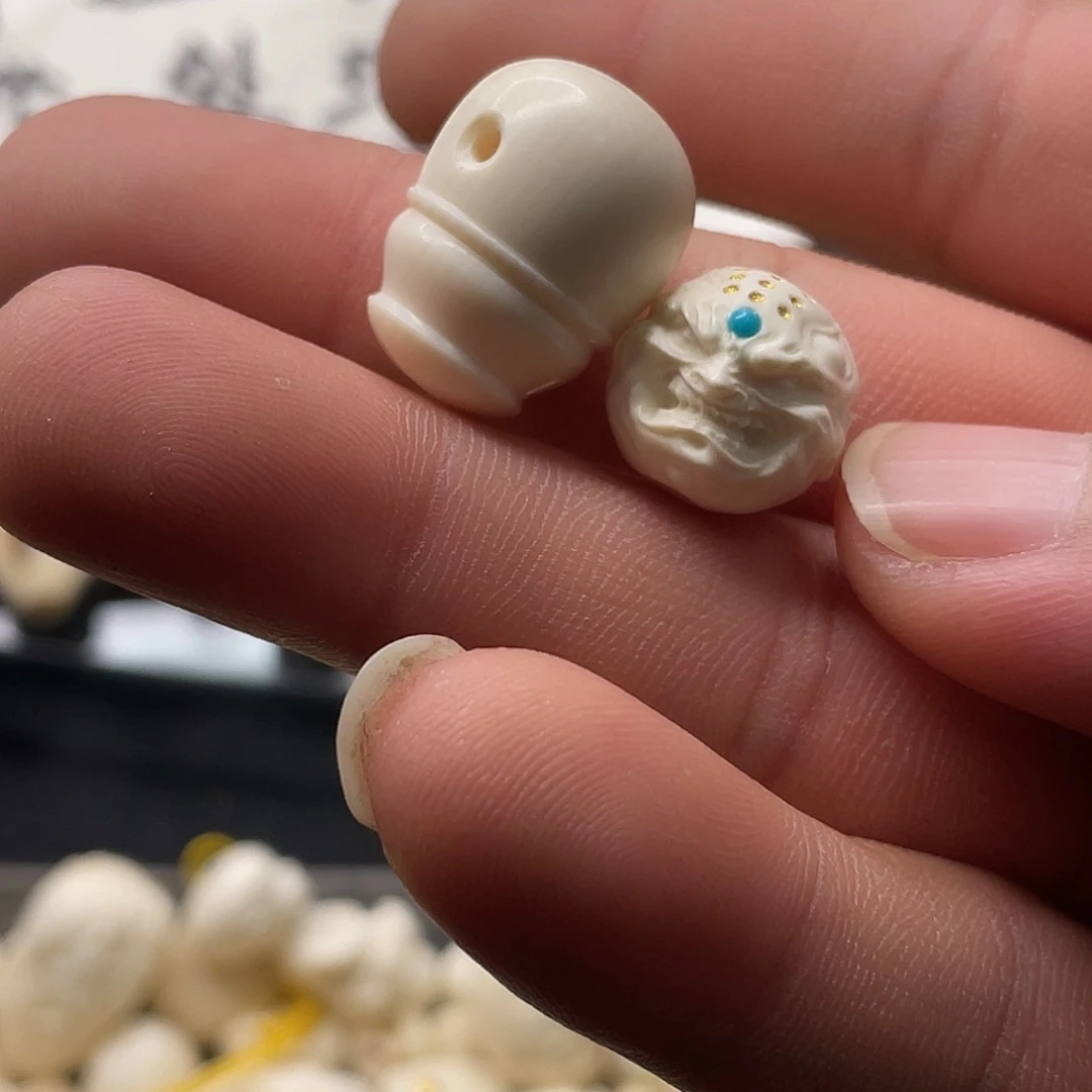 猛犸象牙其他天然猛犸牙雕刻珠子和三通