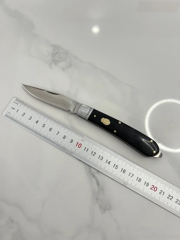 博克Boker德国工艺D2刀刃黑牛角口袋刀