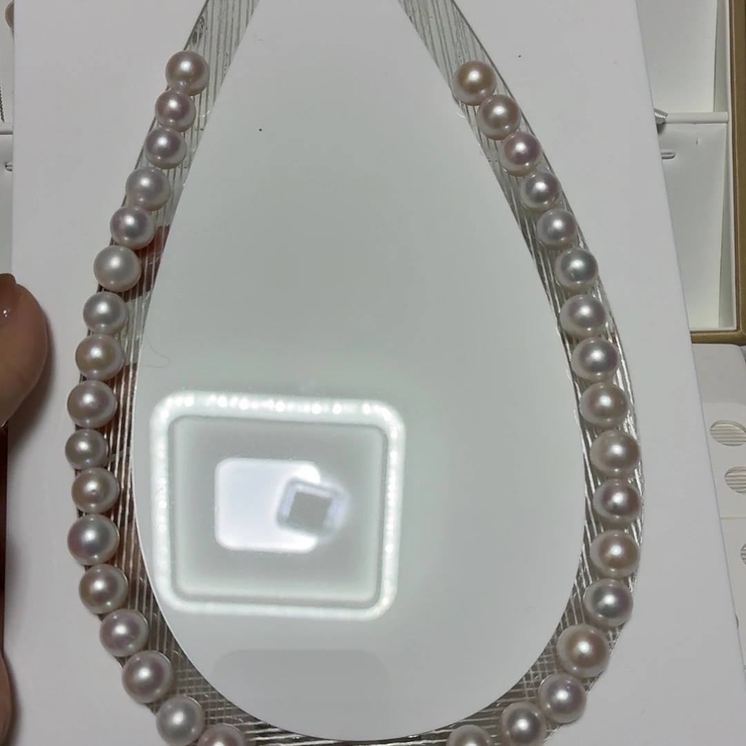 非金属10-11mm极光炫粉满串精品