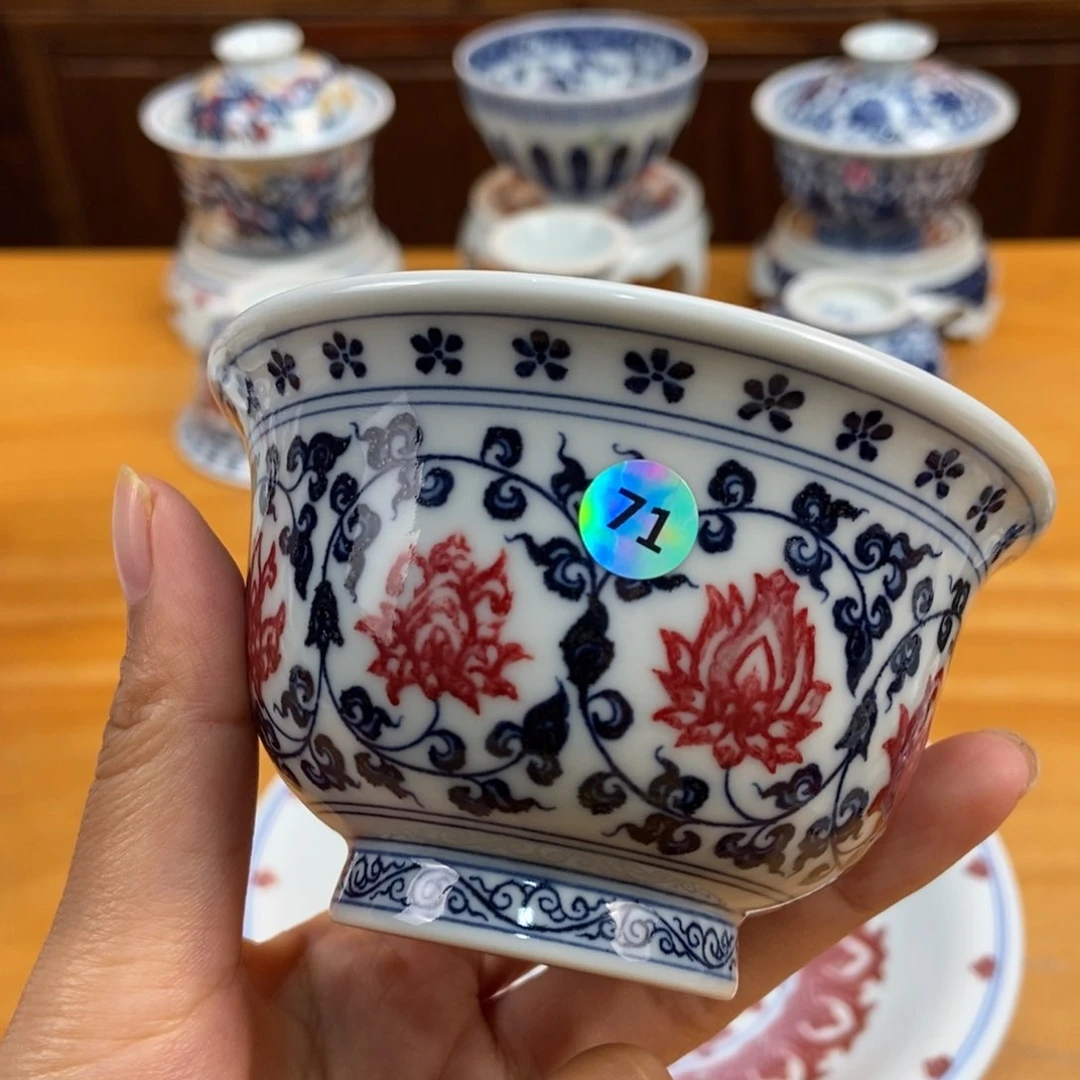 手绘现代茶具非古董