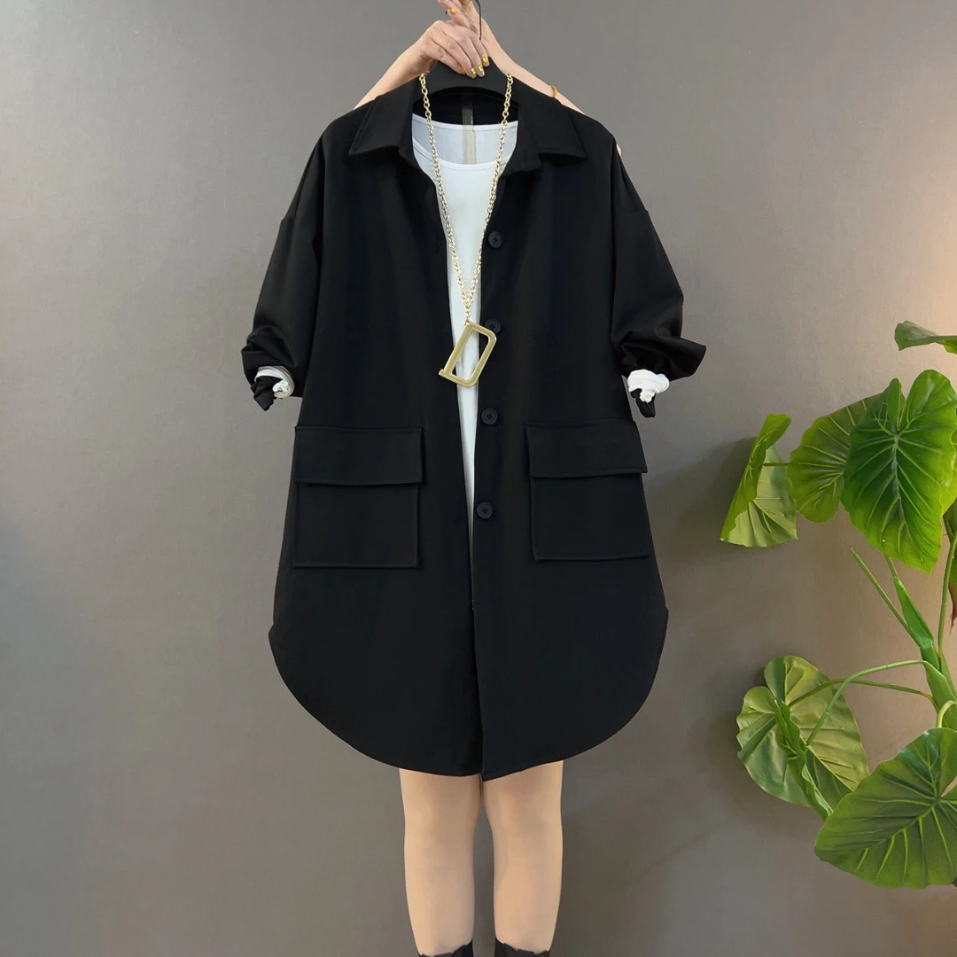 宽松型休闲风女外套宽松ins春秋薄款韩版外套春季