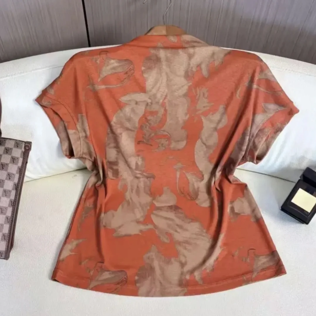 新时尚宽松百搭一字领印花打底小衫