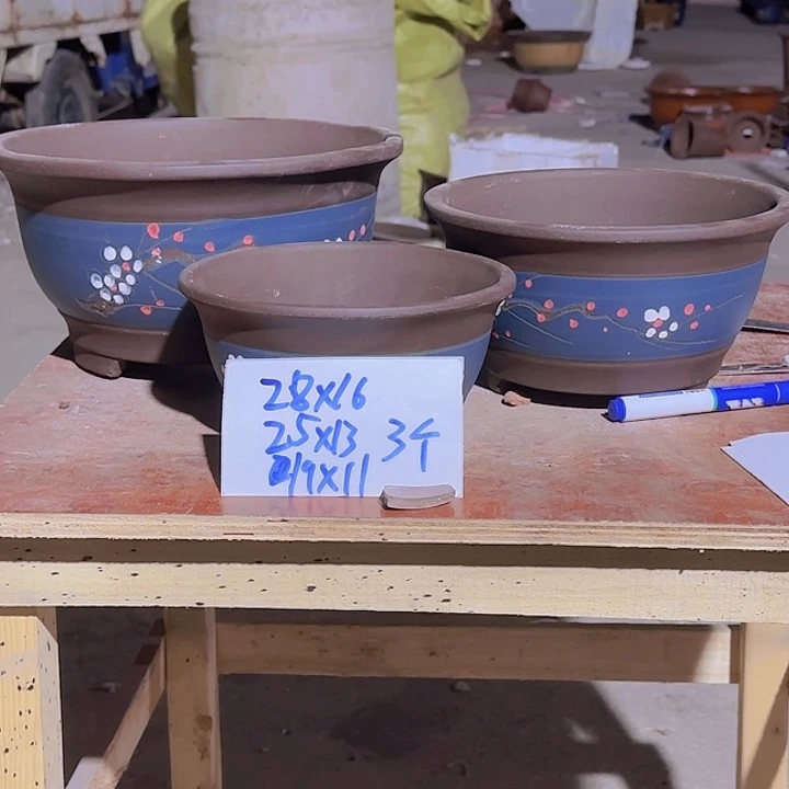 紫砂花盆紫纱花盆58