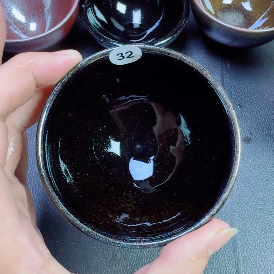 无***色茶盏古时茶器建窑建盏32