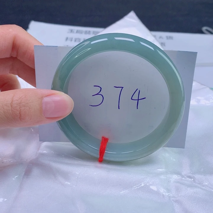 翡翠未镶嵌手镯57圈口