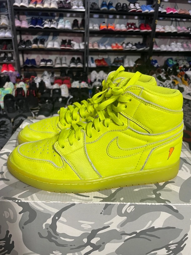 95新 AIR JORDAN 42码265/Air Jordan 1 休闲鞋 高帮柠檬佳得乐