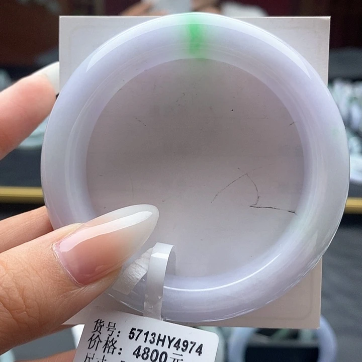 翡翠手镯未镶嵌5253圈口