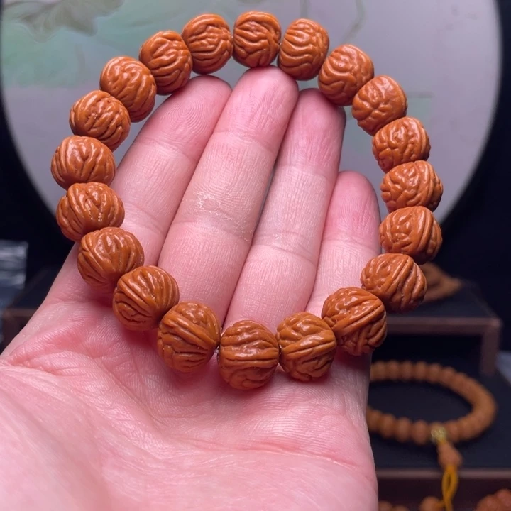 手串桃核14红魔爆肚手串