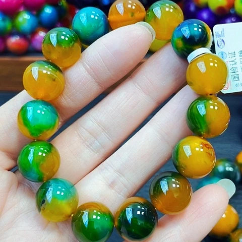 玛瑙/玉髓手链未镶嵌龙胆草14