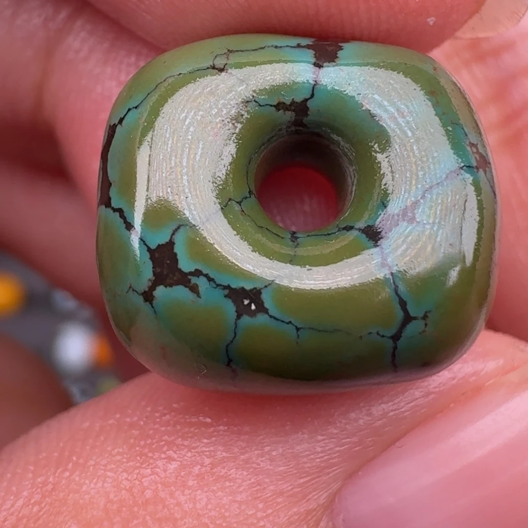 绿松石未镶嵌颈饰绿松石扣