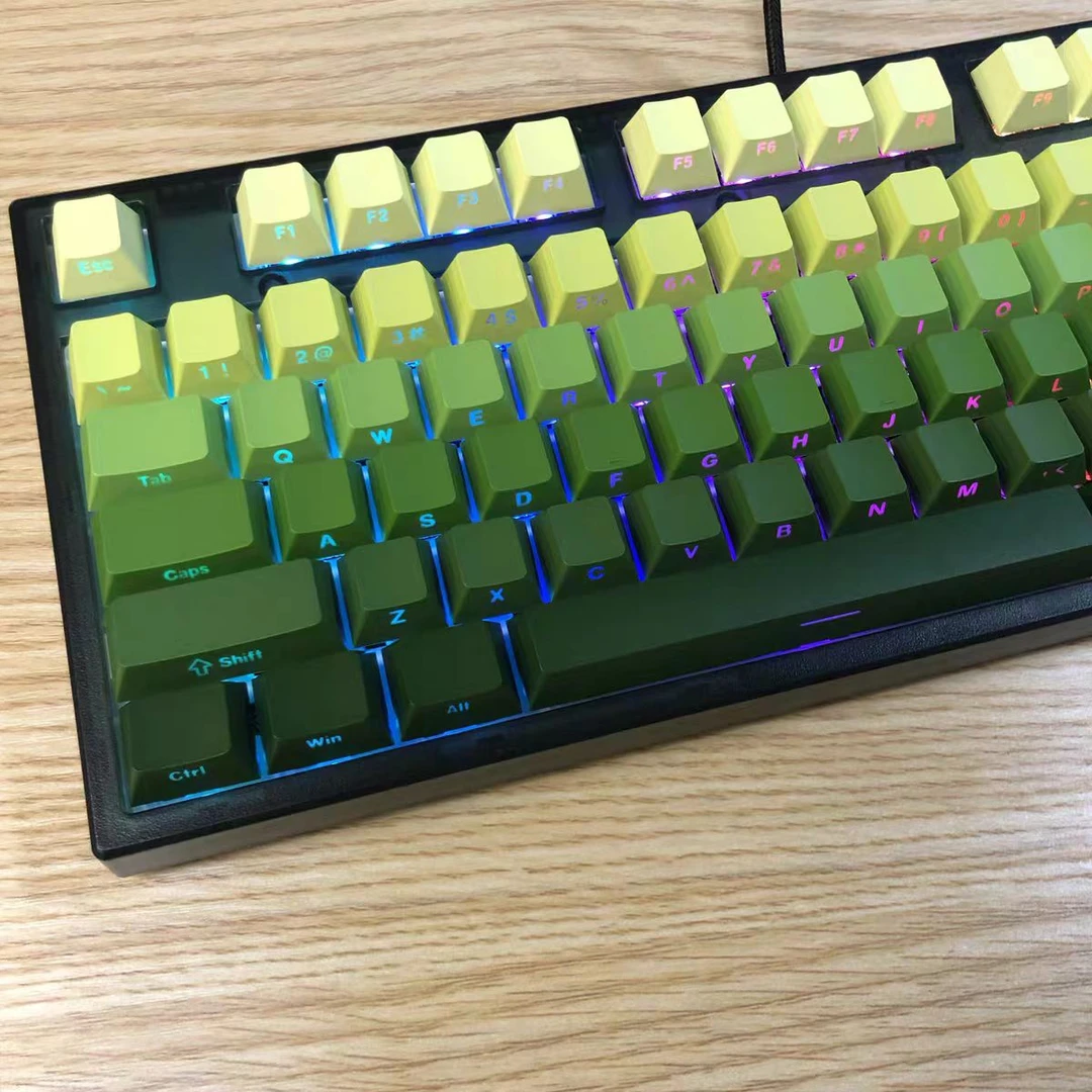 95新 FL·ESPORTS/腹灵 腹灵光膜X3网咖拆机有线侧刻机械键盘