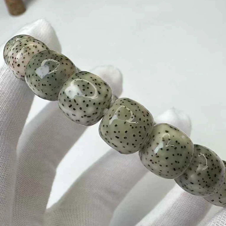 【牛毛星点货】星月菩提10x9桶珠 油性逆天 玉化质感