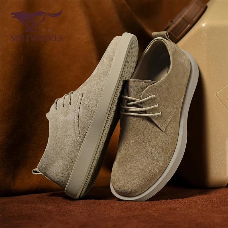 七匹狼男鞋秋冬季加绒英伦复古休闲工装鞋男士软底防滑低帮马丁靴