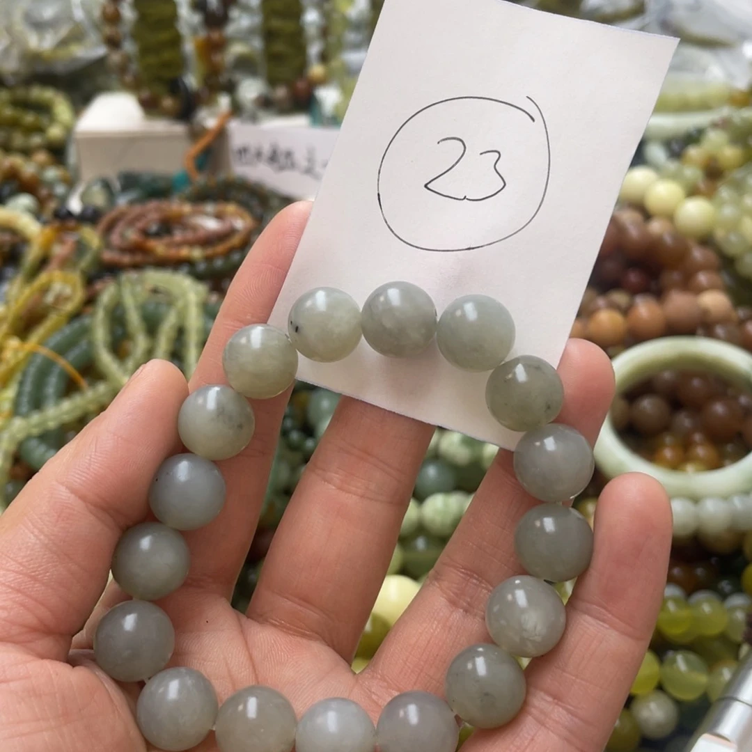 蛇纹石玉手链未镶嵌