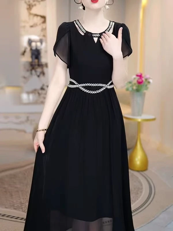 【341-350】夏季连衣裙收腰显瘦气质中长裙