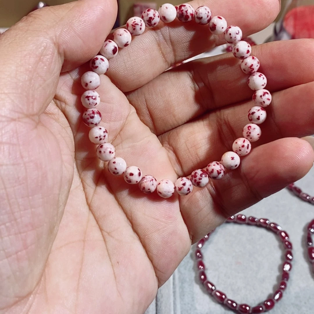 天然辰砂满天星手串