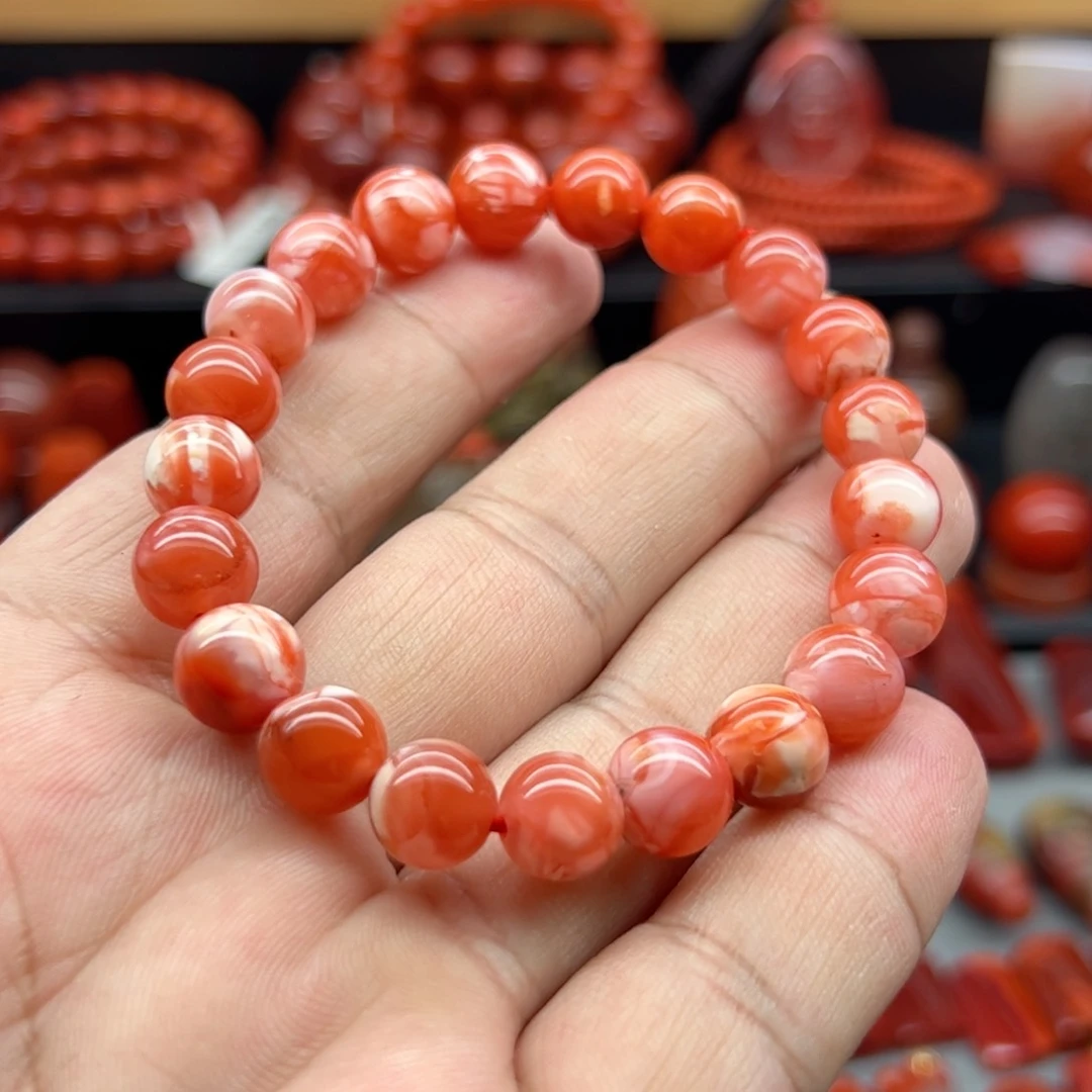 南红玛瑙手串未镶嵌