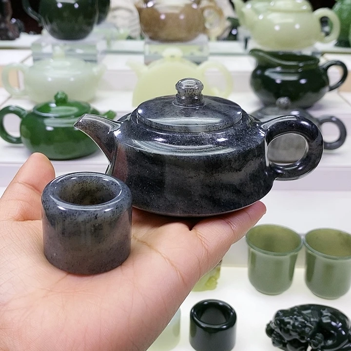 未镶嵌和田玉挂件D****H扳指 茶壶