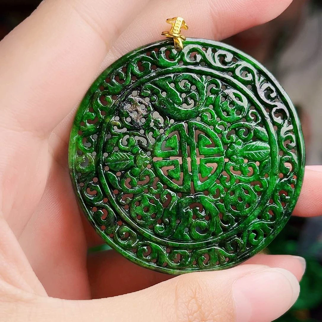 颈饰银S925镶嵌翡翠多样性