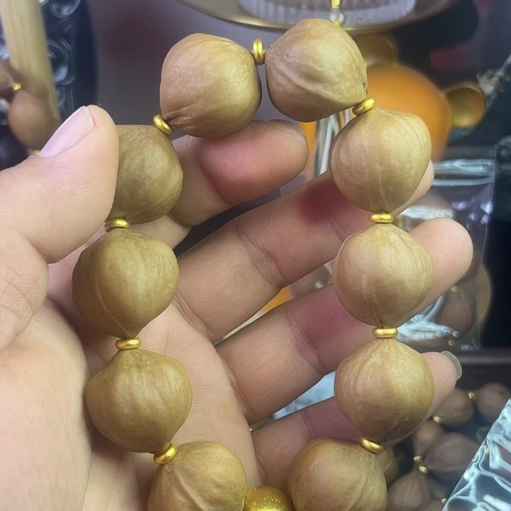 往***风橄榄核手串梅林2.4