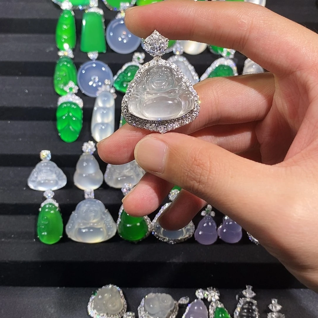 银S925镶嵌吊坠玛瑙/玉髓49.9