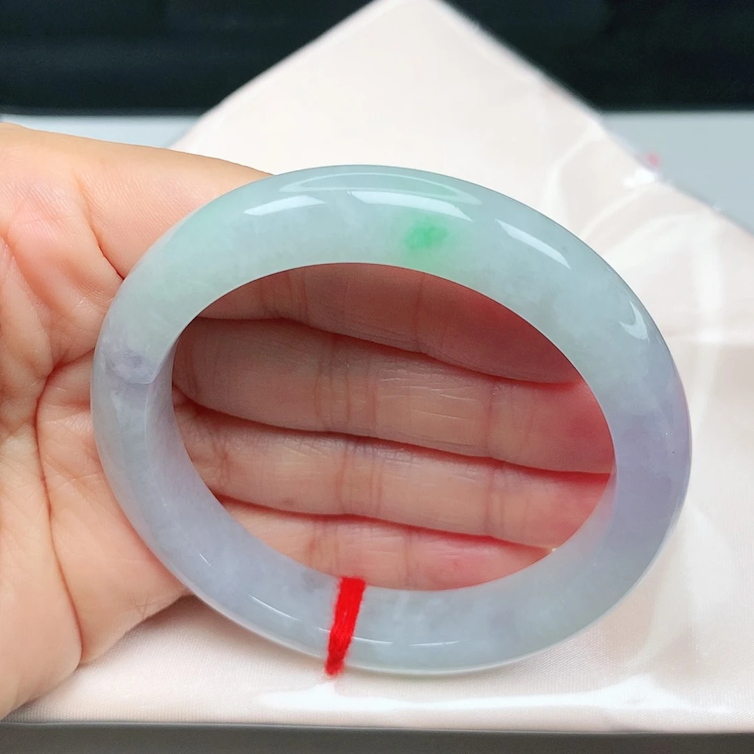 未镶嵌手镯翡翠阳绿春彩新品15